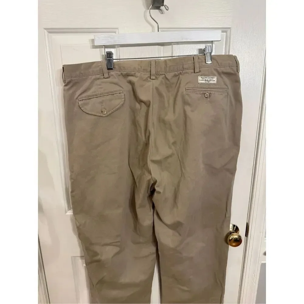 Polo by Ralph Lauren Tan Cuffed Hammond Pant sz 40X32